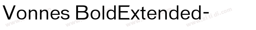 Vonnes BoldExtended字体转换